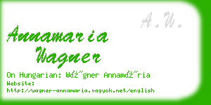 annamaria wagner business card